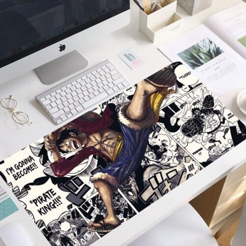 ANIME One Piece Gaming Mouse Pad PC Mousepad with Lock Edge Game Pad Mouse Large Cartoon Rubber Mouse Pad Keyboard mouse pad mat