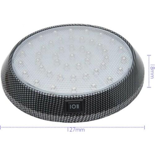 White 6500K 5W 12V Caravan Interior Lighting Trailer Boat Interior Ceiling Dome LED Light Cabinet Lamp For Camper RV Van