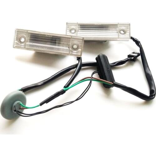 White led License Plate Light with trunk button boot release switch rear door handle opener For Chevrolet Cruze DC 12V 5W