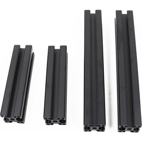 Prusa i3 MK3 Black Anodized Aluminum Extrusions Kit 3030 Profiles Sandblasting Oxidation High Quality