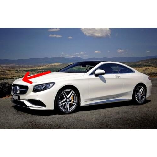 Mercedes c217 Bumper Star Emblem Front Hood Star Badge S Class 2017-2021 Aftermarket A1298880116