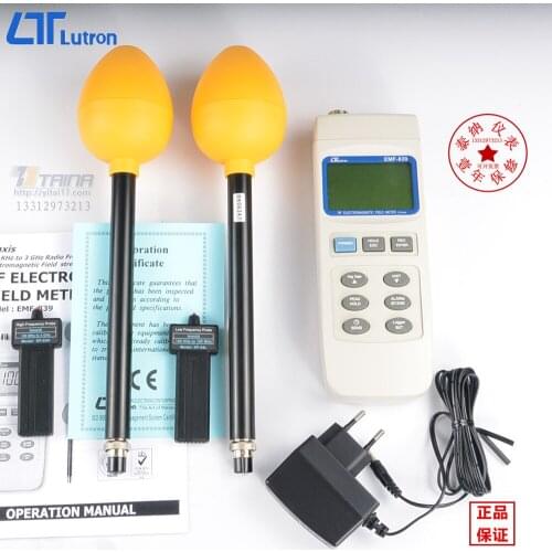 EMF-839 Double probe High Frequency Electromagnetic Field meter 100 KHz to 3 GHz, 2 probes