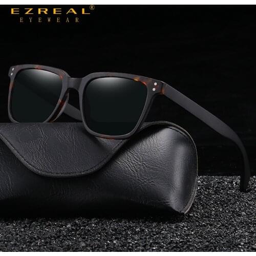EZREAL Fashion Square Sunglasses Women Designer Luxury Man/Women Wooden Sun Glasses Classic Vintage UV400 Outdoor Oculos De Sol