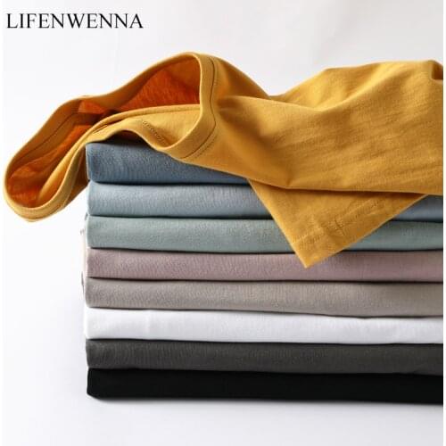 2020 New Arrival Cotton Men T Shirt Tops Fashion Brand Solid Short Sleeve Black White Soft Touch Fabric T-Shirt Homme Camisa 4XL