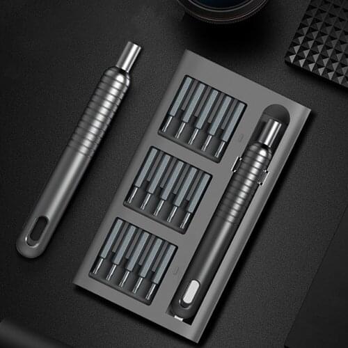 Precision Screwdriver Set 30 in 1 Magnetic Driver Bit,Pocket Screwdriver Tool with Aluminum Case Repair Kit for Electronic