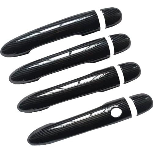 Door Handle Cover Trim for Renault Espace 4 IV MK4 Accessories Plastic Imitation Carbon Fiber