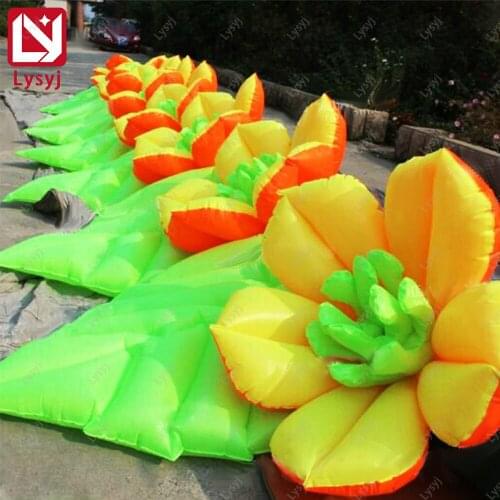 Customize Long Inflatable Flower Chain Lighting for Wedding Decoration Festival