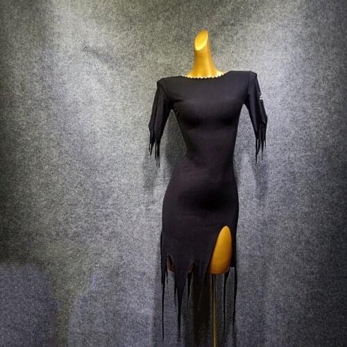 New Latin dance practice dress irregular Women Ballroom Rumba Cha Cha Samba Tango Dancing Stage Costumes