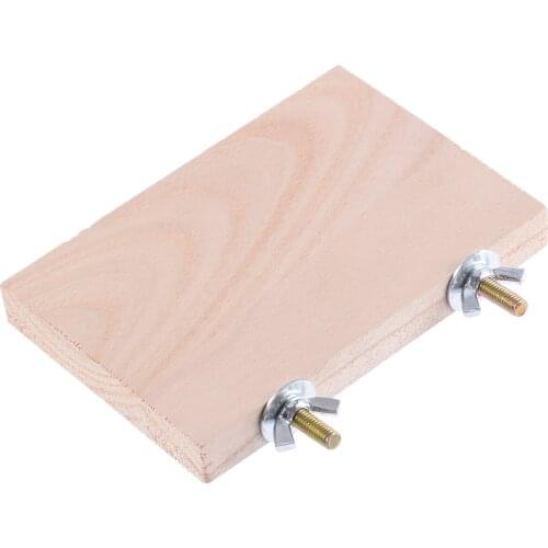 New Pet Parrot Wood Platform Stand Rack Toy Hamster Branch Perches Bird Cage Toys For Bird Cage