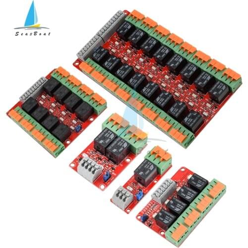 1 2 4 8 16 Channel 5V 20A Relay Module Board Shield with Optocoupler Support High and Low Level Trigger for Arduino