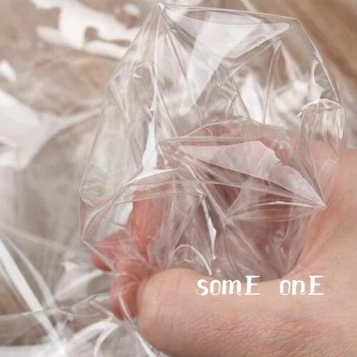 Transparent TPU Fabric PVC Plastic Film Waterproof DIY Raincoat Coat Crystal Bags Background Decor Clothes Designer Fabric