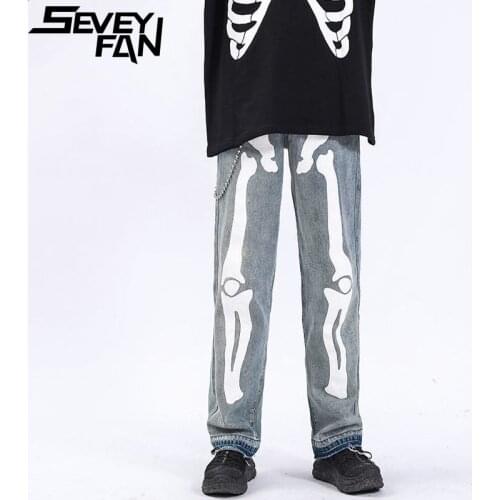SEVEYFAN Loose Jeans For Men