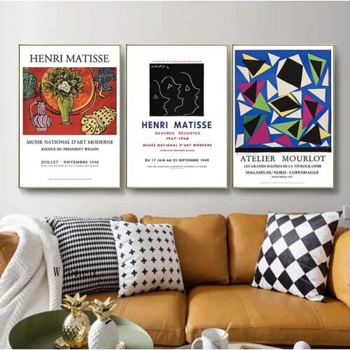 Modern Home Decor Picture Matisse Abstract Poster Nordic Wall Art Canvas Painting for Living Room Dining Room Gallery Decor