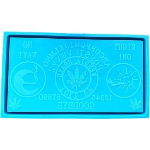 Sun Moon Letters Tray Epoxy Resin Mold Jewelry Cosmetic Box Silicone Mould DIY Crafts Storage Box Decorations Tool A0NF