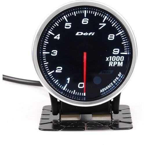 2.5" Defi BF Universal 0~9000 RPM Tachometer Gauge Meter 7 Colors backlight Adjustable Without Sensor Connect to the ZD