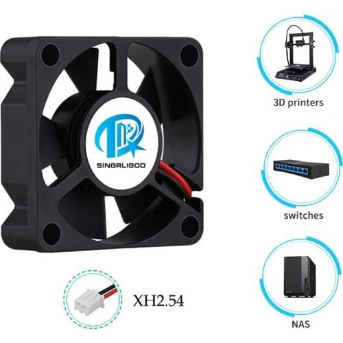 30mm 3D Printer Cooling fan DC 5 12 24V 30mm*30mm*10mm 2-Pin Wire Cooler 30cm Wire Ball Bearing Computer PC Case Cooling Fan