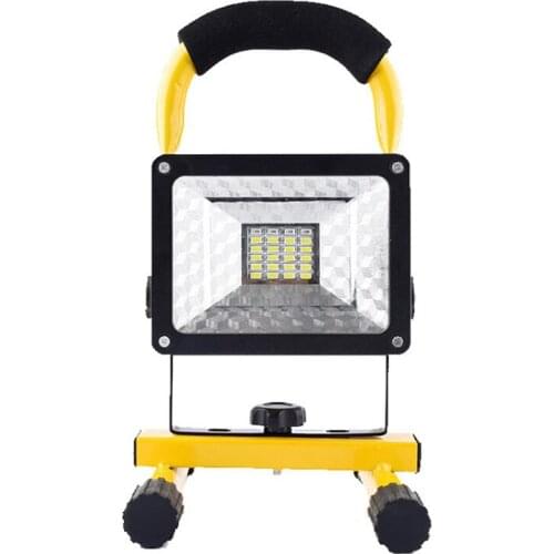 High-power 25W portable floodlight, rechargeable portable outdoor LED flood light, warning flash