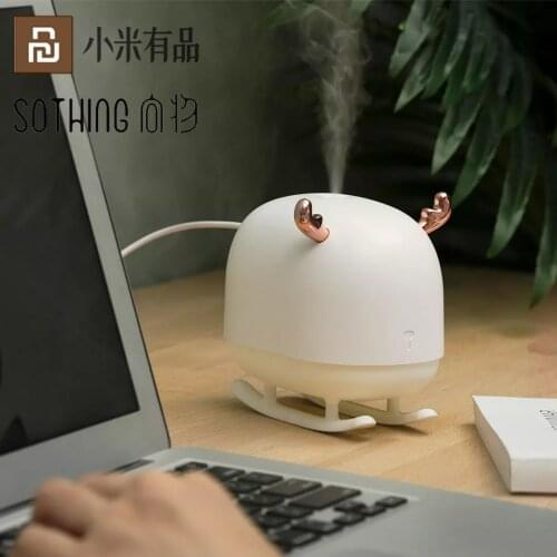 Youpin Youpin SOTHING DSHJ-H-009 260ML Deer Humidifier Light USB Home Air Humidifier Air Purifier Atmosphere Night Light Car