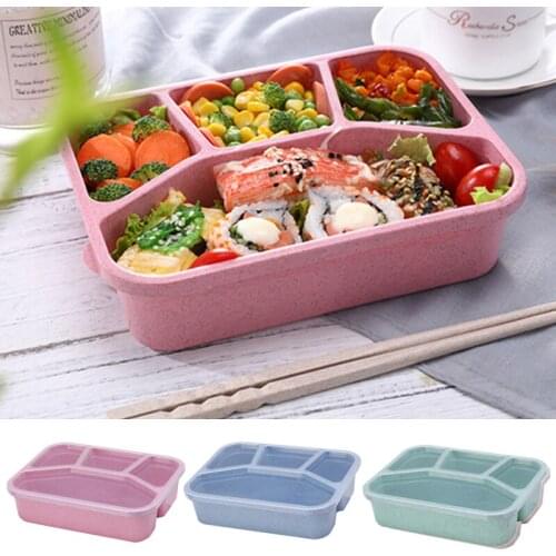 1000ml Microwave Lunch Box Portable Food Container Healthy Lunch Bento Boxes Lunchbox With Cutlery