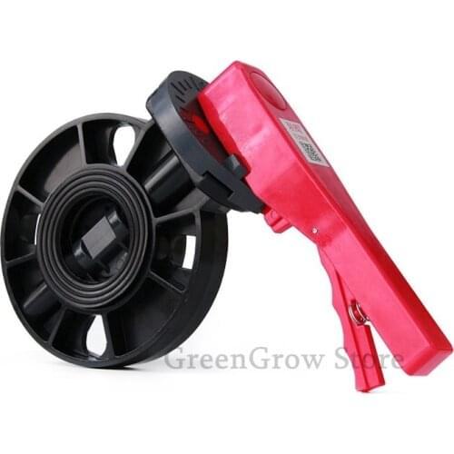 1pc PVC Butterfly Valve Municipal Water Supply Clip-on Flanged Butterfly Valve Farm Irrigation Industry Water Valve Connector