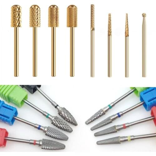 RIKONKA 1pc Carbide Nail Drill Bit Milling Cutter For Manicure Electric Manicure Machine Nail Dill Cutter Files Nail Accessories