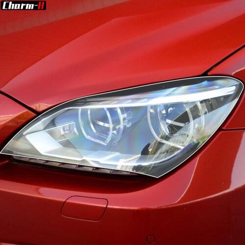 2 Pcs Self Healing TPU Protection Transparent Stickers Car Headlight Protective Film for BMW M6 2015-2017 Accessories