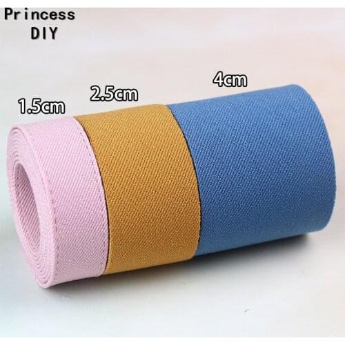 5M 10 25 40mm Spring Summer Plain Ribbon Fabric Solid Twill Bias Tape Trim DIY Hair Bow Tie Collar Hand Craft Material