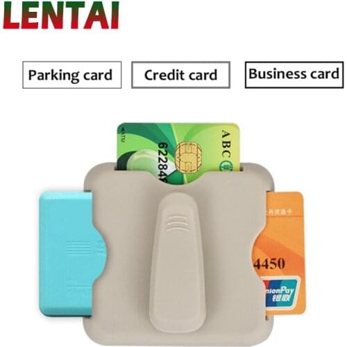 LENTAI 1PC Car visor panel card clip Storage Styling For hyundai ix35 ix25 creta Subaru Jetta Chevrolet Cruze Aveo Captiva Kia
