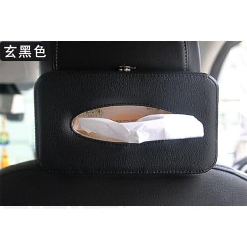 Car Leather Armrest Tissue Box Cover Pumping Paper Car Home Napkin Holder Case
