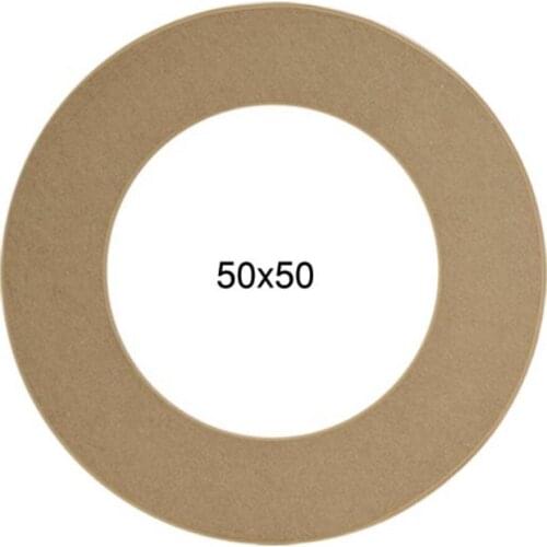 AY173 Small Round Mirror Frame, Mdf Unpainted Frame