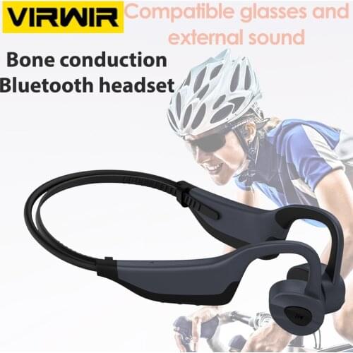Bluetooth Wireless Headphone IP68 Swimming 10M Dive Waterproof Sport Bone Conduction Handsfree Headset With Mic 16G RAM MP3 Play