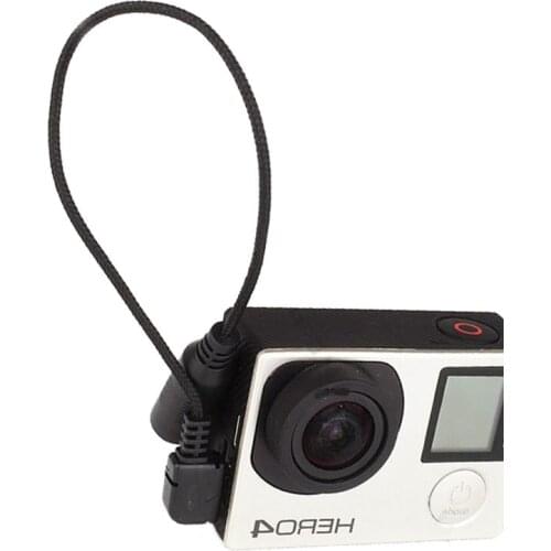 3.5mm Mini USB Microphone Mic Adapter Cable for gopro Hero 3 3+ 4 Camera