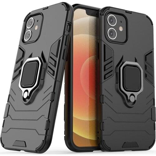 For IPhone 12 PRO MAX Ring Holder Case Stand TPU& Hard Cover For IPhone 11 PRO MAX Magnetic Armor Case For XS MAX XR 6 7 8 Plus