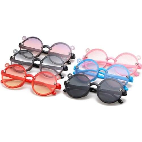 2020 Children Sunglasses Cute Round Little bear Sunglasses UV400 Plastic Sport Sun Glasses For Baby Girls Boys Glasses Oculos