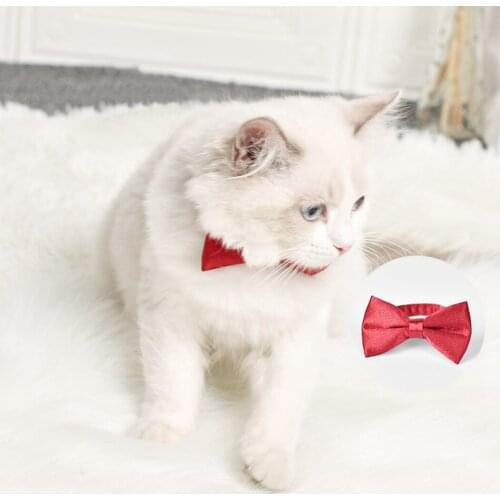 Pet Cat Dog Bow Tie Fashion Pet Grooming Accessories Adjustable Puppy Bowtie Collar Neck Tie for Chihuahua
