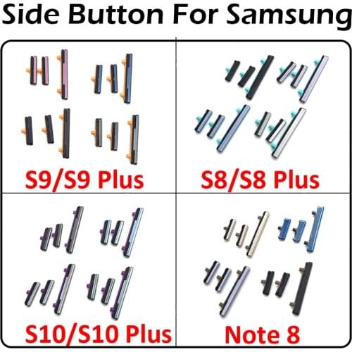 New Power Volume Button For Samsung Galaxy Note 8 S8 S9 S10 Plus Side Button Switch Key Set Replacement Part