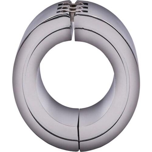 Stainless Steel Penis Rings Clamp Male Chastity Device Cock Ring Sex Toys For Men Lock Semen Condoms Male Masturbators Ring