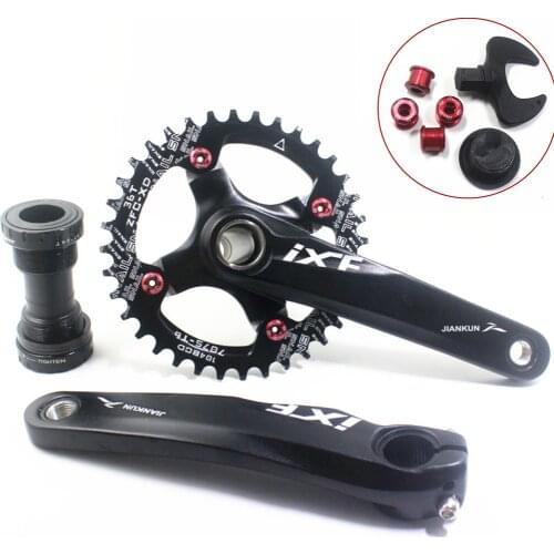 IXF Integrated Bike Crankset 104BCD 30 32 34 36 38T Bicycle Crank Set Bottom Bracket