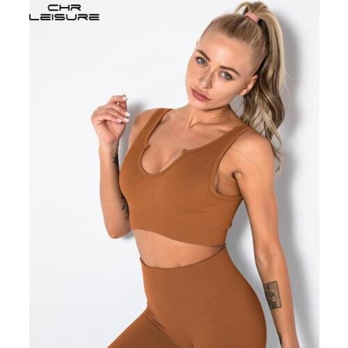 CHRLEISURE Women Outfit Sport Set Gym Sportswear Women Striped Solid Casual Fitness Suits for Woman Women Tracksuit 2 Piece Set