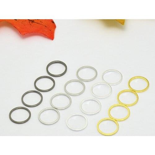 100pcs 11mm Metal Round Circle Connectors Earrings/pendants Accessories DIY Jewelry Finding