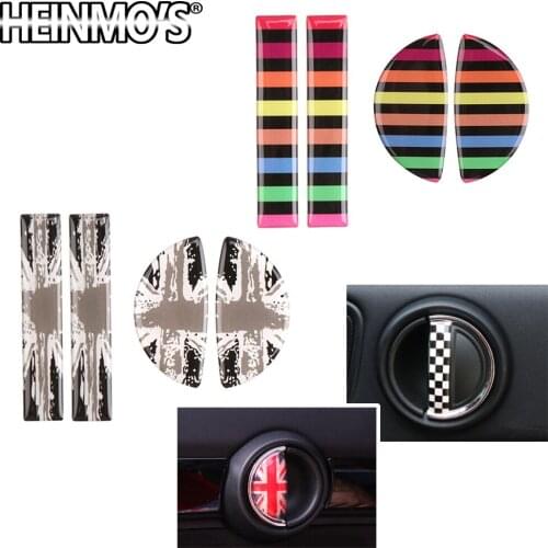 Inner Door Handle Sticker For Mini Cooper Clubman Countryman F54 F55 F56 F57 F60 Front Rear Door Handle Sticker For Mini Cooper