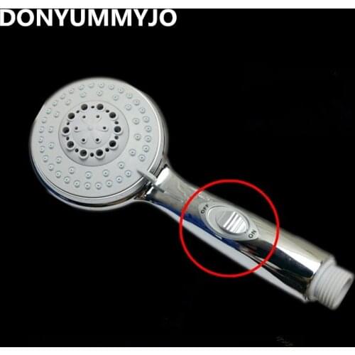 DONYUMMYJO 1pc 5 Functions Water-saving Switch With Hand-held Shower Nozzle Stop ABS Plating Finished Bathroom Shower Head Spray