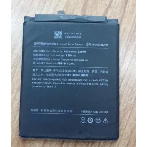 NEW Mobile Phone Battery 3.85V 4000mAh DC919 For Smartisan Jianguo M1L Phone Batttery with Repair Tools