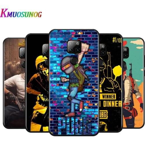 Popular Games PUBG For Huawei Mate 10 20 20X(5G) 30 40 40RS Nova5i PRO Lite Plus Black Soft Phone Case