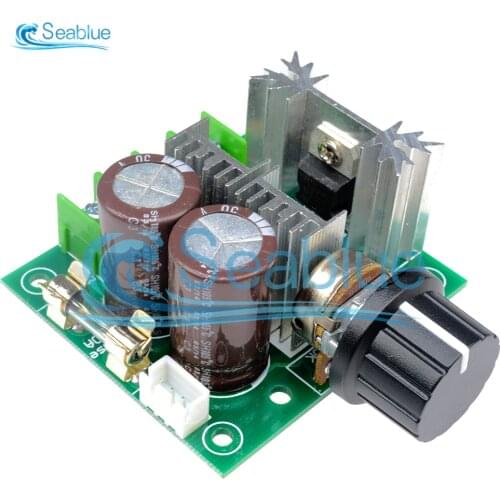 DC 12V 24V 32V 10A Auto PWM DC Motor Speed Regulator Governor Speed Controller Switch Volt Regulator Dimmer DC 12V-40V