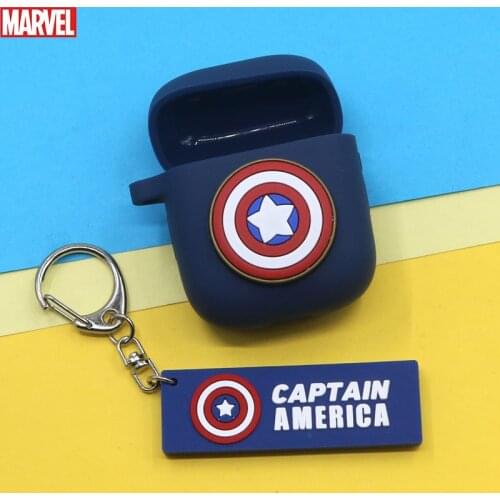 Marvel Cartoon Silicone Protective Case For OPPO Enco Free Bluetooth Wireless Earphone Bag Charging Cover Box Accessories