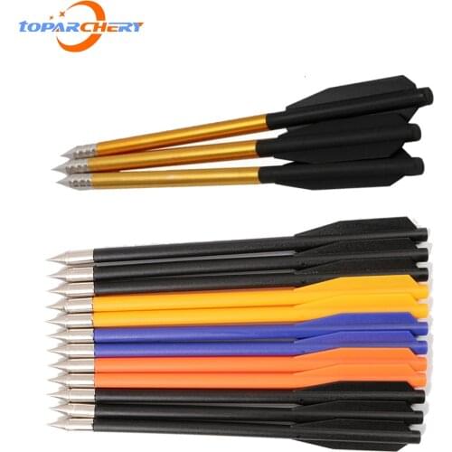 Shooting Arrows Hunting Aluminum Tips Bolt 6.25" Length Crossbow Arrows For 50/80lbs Crossbow Hunting Accessories
