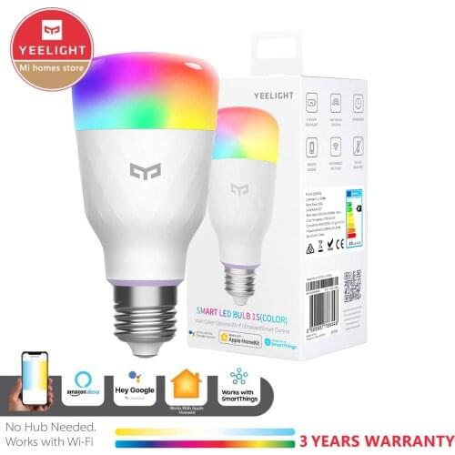 Yeelight E26 /E27 10W RGBW Smart LED Bulb Work With Amazon Alexa AC100-240V