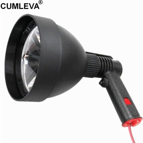 12V 10W LED Emergency search Light Super Bright LED Lamp Handheld Spotlight For Hunting Fishing Boating 1200LM 150MM Reflector