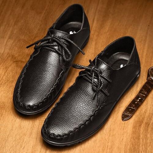Men Casual Shoes Fashion Men Shoes Leather Men Loafers Moccasins Slip On Mens Flats Male Business Formal Shoes